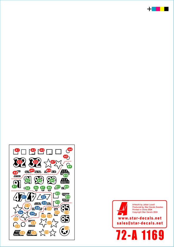 Star Decals 72-A1169 US 6th Armored Division 3. The Super-Sixth in Europe 1944-45. Tank Mix 1/72 – zdjęcie 2