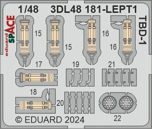 Eduard 3DL48181 TBD-1 SPACE HOBBY BOSS 1/48 – immagine 2