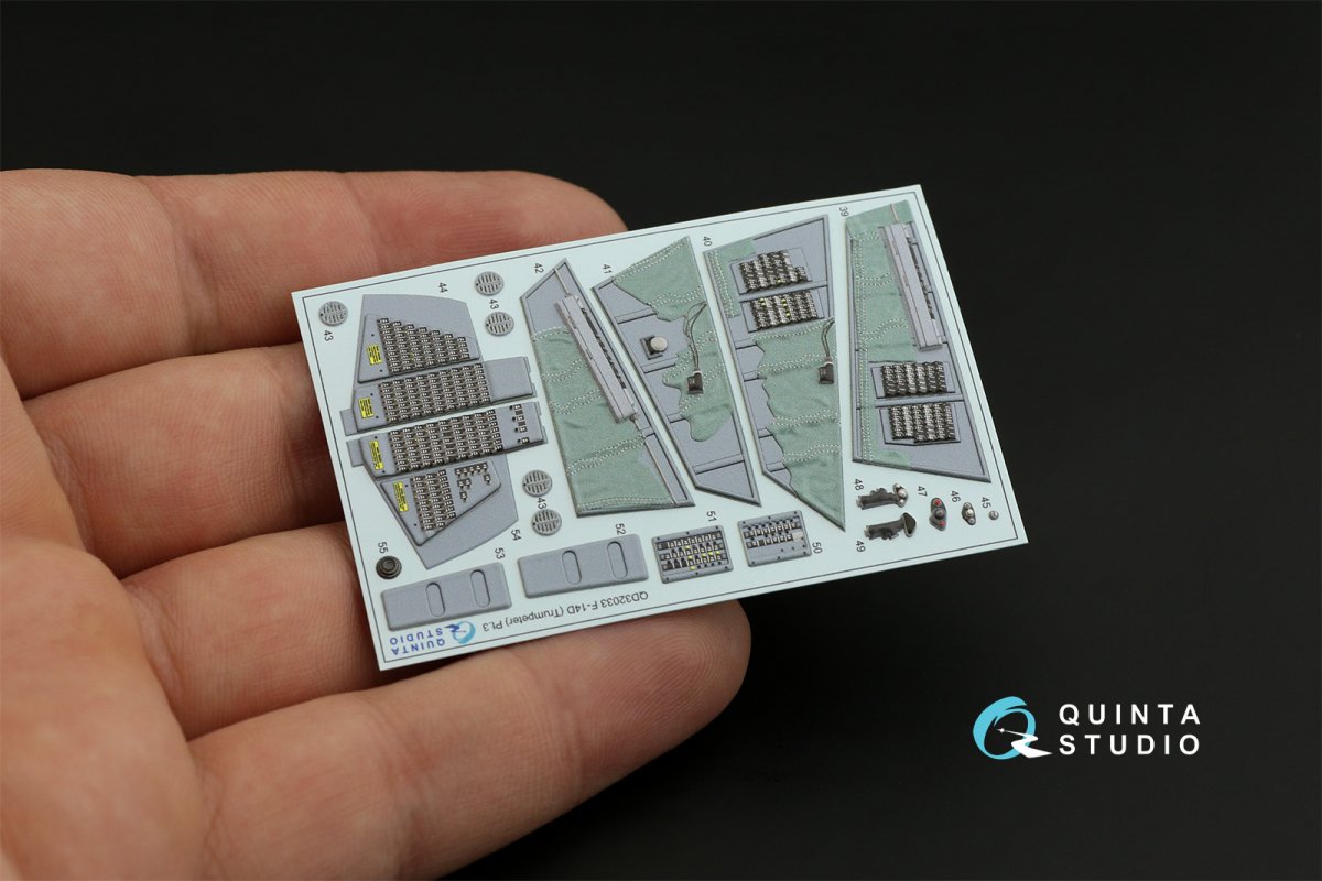 Quinta Studio QD32033 F-14D 3D-Printed &amp;amp; coloured Interior on decal paper ( Trumpeter ) 1/32 – imagen 10