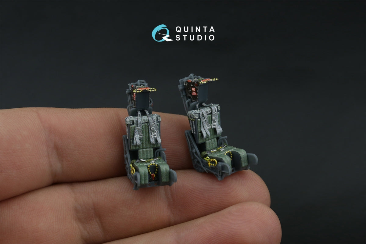 Quinta Studio QR+48091 GRU-7A early, 2 ejection seats for F-14 A (Tamiya, Hobby Boss) 1/48 – immagine 7