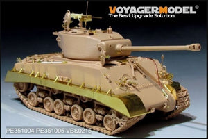 Maquette Voyager PE351005 Garde-boue/Chenilles HVSS pour char américain M4A3E8 de la Seconde Guerre mondiale RFM 5028 1/35