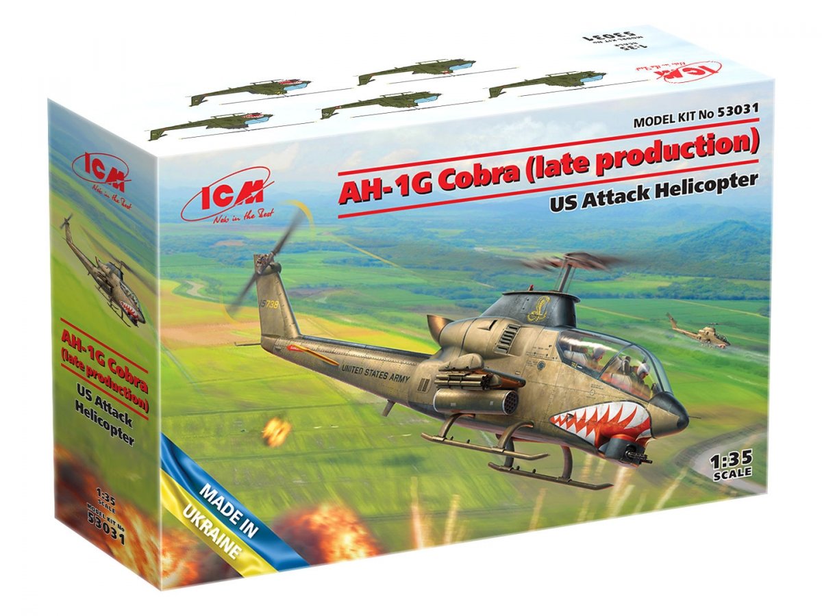 ICM 53031 AH-1G Cobra (late production) US Attack Helicopter 1/35 – imagen 2