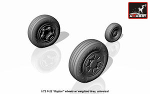 Armory Models AW72315 F-22 Raptor wheels w/ weighted tyres 1/72 – Bild 3
