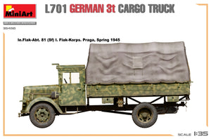 Miniart 35450 L701 GERMAN 3T CARGO TRUCK 1/35 – imagen 16