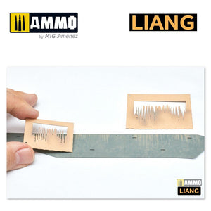 Pochoirs pour aérographe Liang 0002 : effets de coulures et de mouillé – image 4