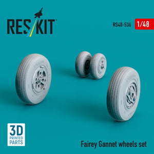 RESKIT RS48-0536 Fairey Gannet wheels set (3D Printed) 1/48 – zdjęcie 3