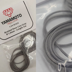 Yamamoto YMPTUN67 Braided Hose Linie Silver/Gray 1,0mm 2 m 1/24