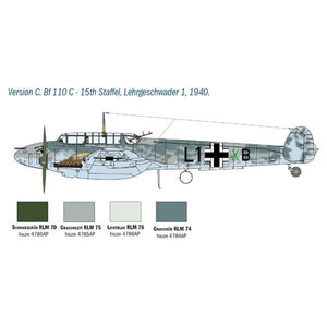 Italeri 2794 MESSERSCHMITT BF-110 C/D 1/48 – imagen 3
