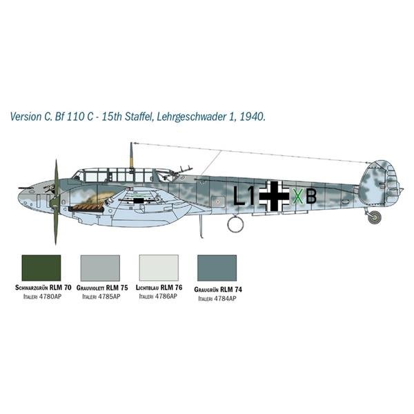 Italeri 2794 MESSERSCHMITT BF-110 C/D 1/48 – imagen 3