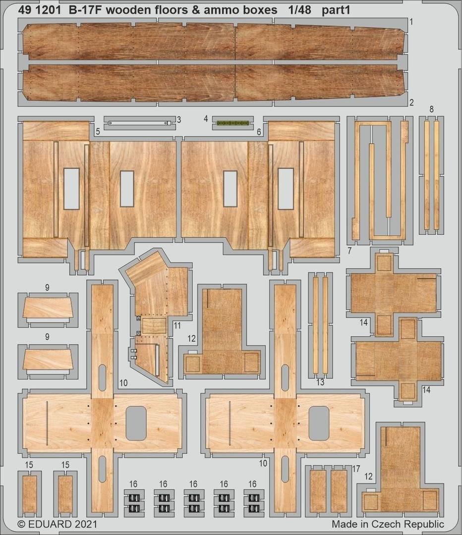 Eduard BIG49300 B-17F part III HKM 1/48 – Bild 2