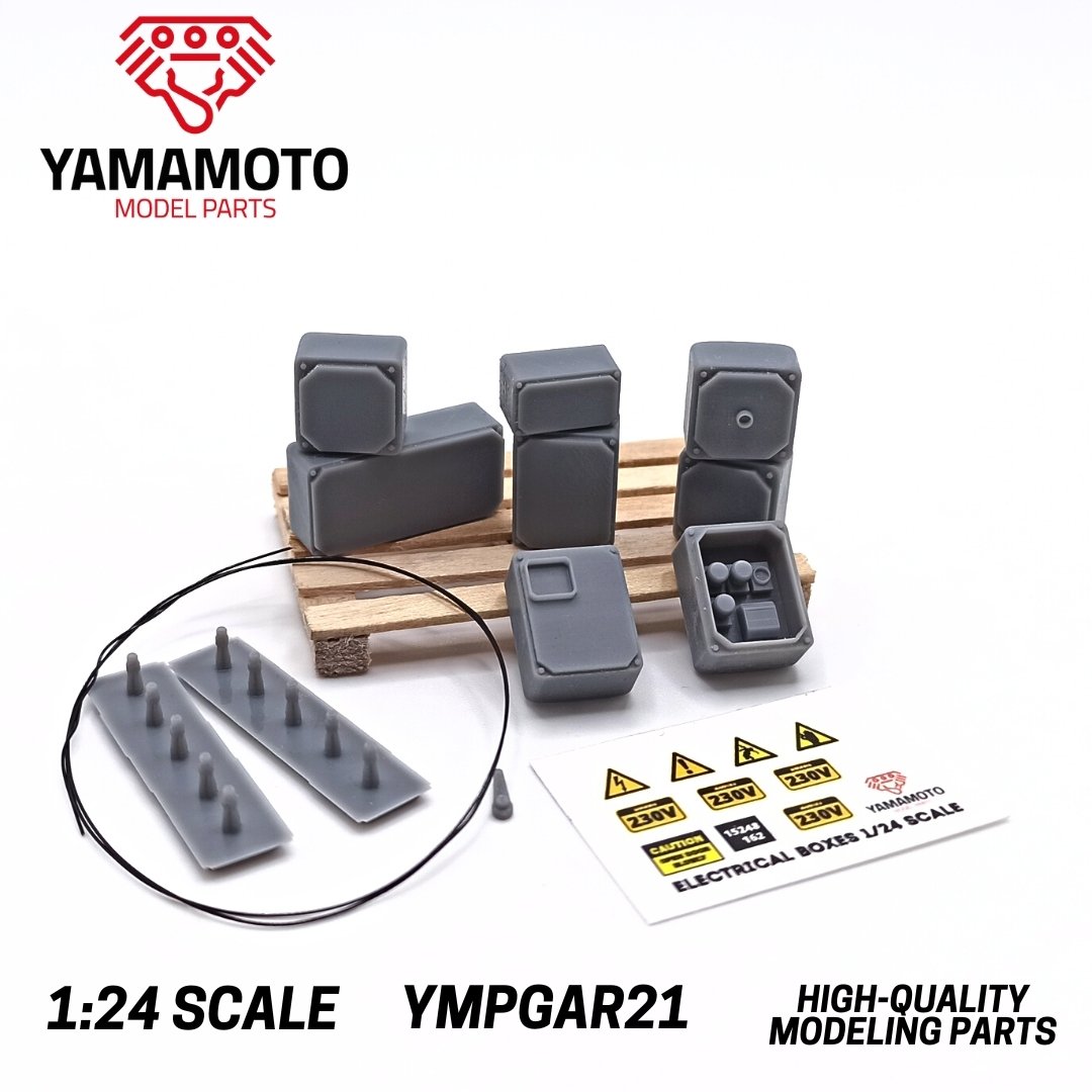 Yamamoto YMPGAR21 Electrical Boxes Kit No.1 1/24 – image 2