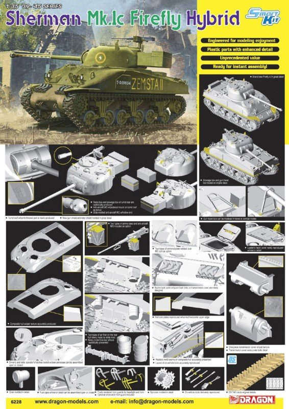 Dragon 6228 Sherman Mk.Ic Firefly Hybrid 1/35 – imagen 2