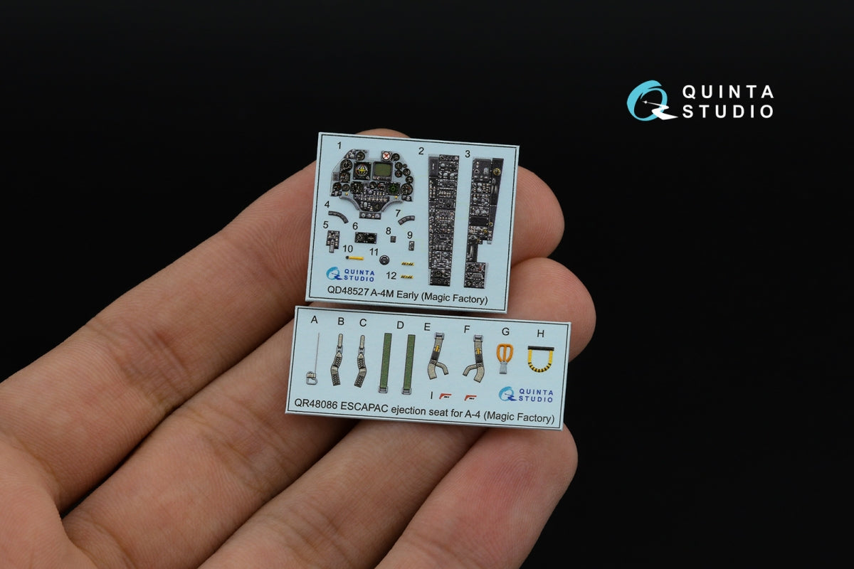 Quinta Studio QD48527 A-4M early 3D-Printed &amp;amp; coloured Interior on decal paper (Magic Factory) 1/48 – imagen 3