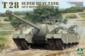 Takom 2209W T28 BOX MODELING GUIDE + T28 SUPER HEAVY TANK + M28A1/A2 SUPER ASSAULT TANK 1/35