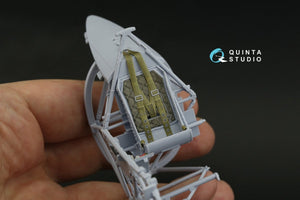 Quinta Studio QD24002 Hawker Typhoon (Car Door) 3D-Printed &amp;amp; coloured Interior on decal paper (Airfix) 1/24 – immagine 6