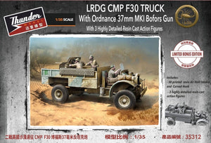 Camion Thunder Model 35312 LRDG CMP F30 avec canon Bofors MKI 37 mm Ordnance - Édition limitée bonus 1/35