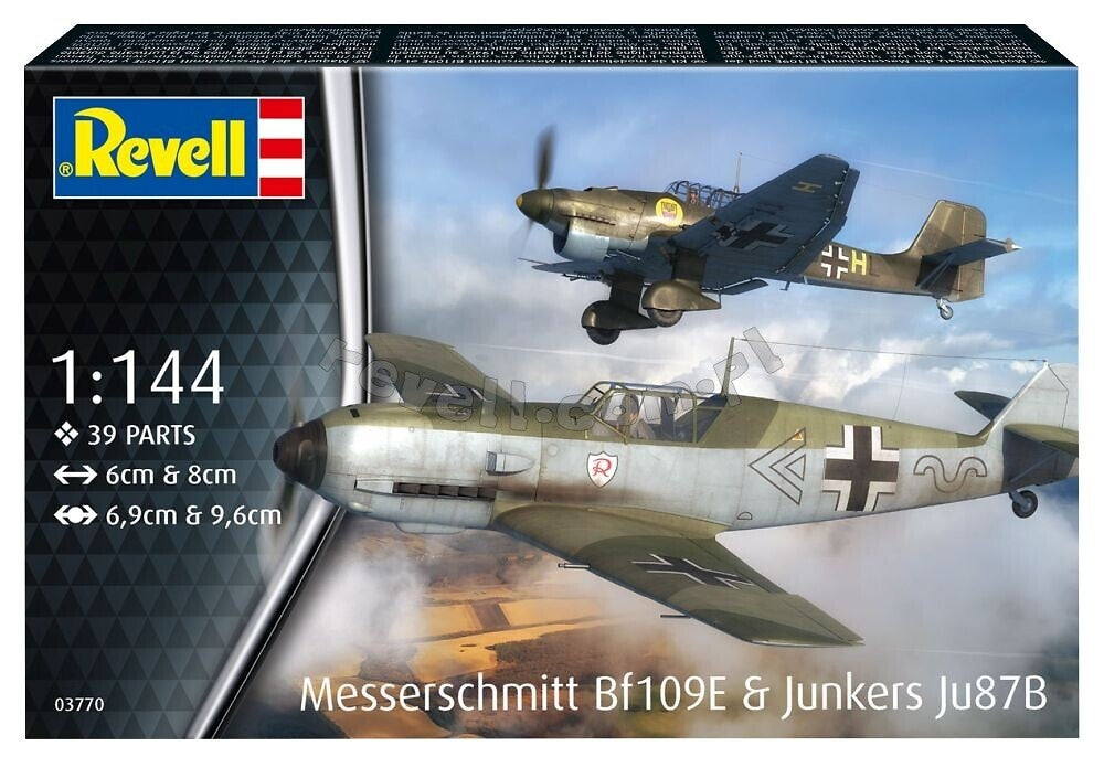 Revell 03770 Messerschmitt Bf109E - Junkers Ju87B Stuka 1/144 – imagen 2