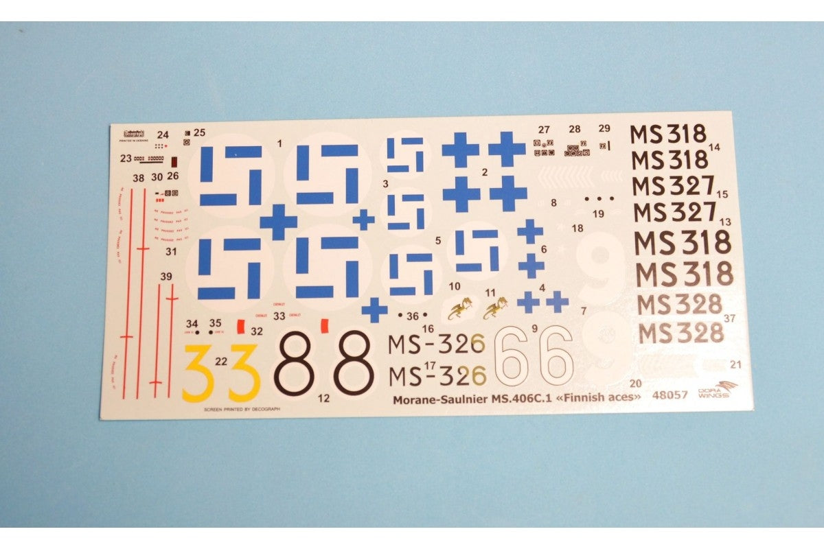 Dora Wings 48057 Morane-Saulnier MS.406.C1 - Finnish Aces 1/48 – imagen 6