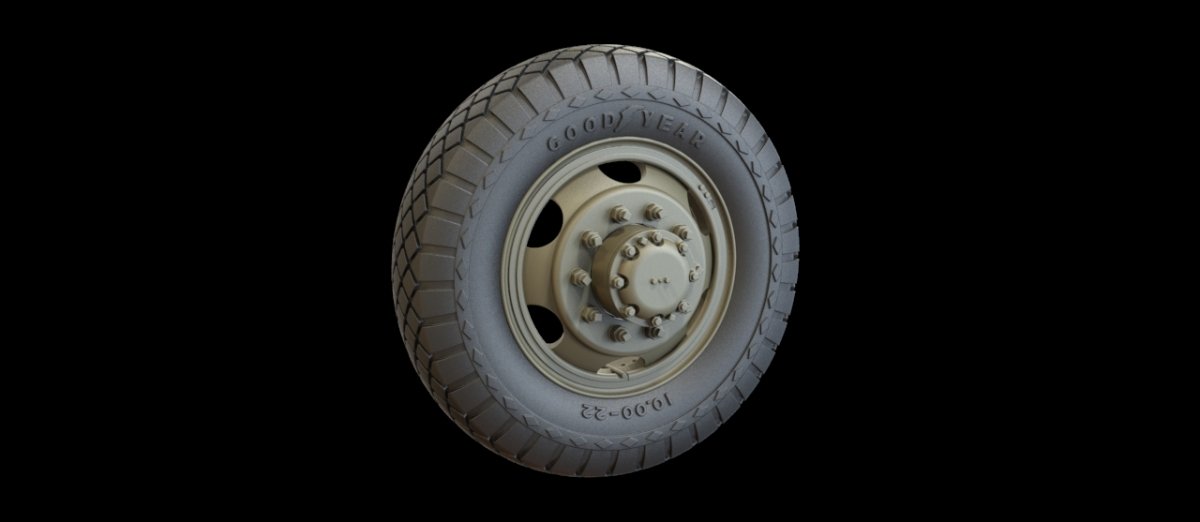 Panzer Art RE35-372 White 666 road wheels (Goodyear) 1/35