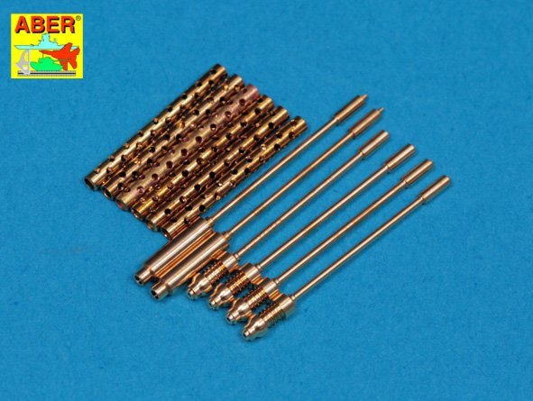 Aber A32108 Set of 6 turned U.S. cal .50 (12,7mm) Browning M2 barrels for P-51 Mustang 1/32 – imagen 2