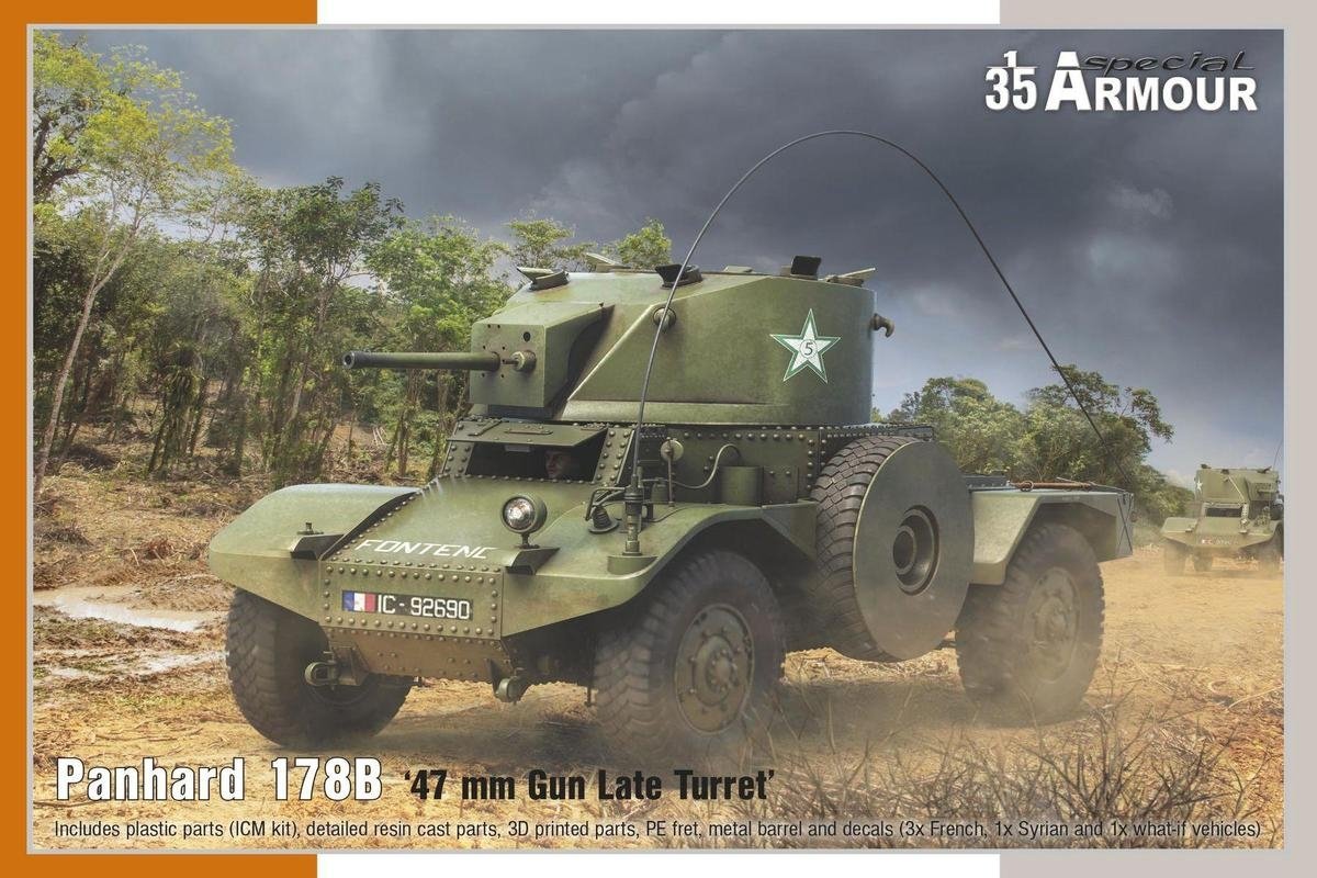 Maquette spéciale 35009 Panhard 178B « Tourelle tardive au canon de 47 mm » au 1/35