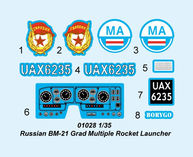 Trumpeter 01028 Russian BM-21 Grad Multiple Rocket Launcher 1/35 – Bild 2