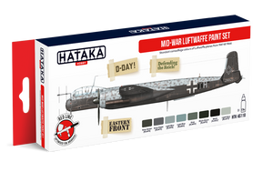 Hataka Hobby HTK-AS110 Mide-War Luftwaffe Paint Set 8x17 ml