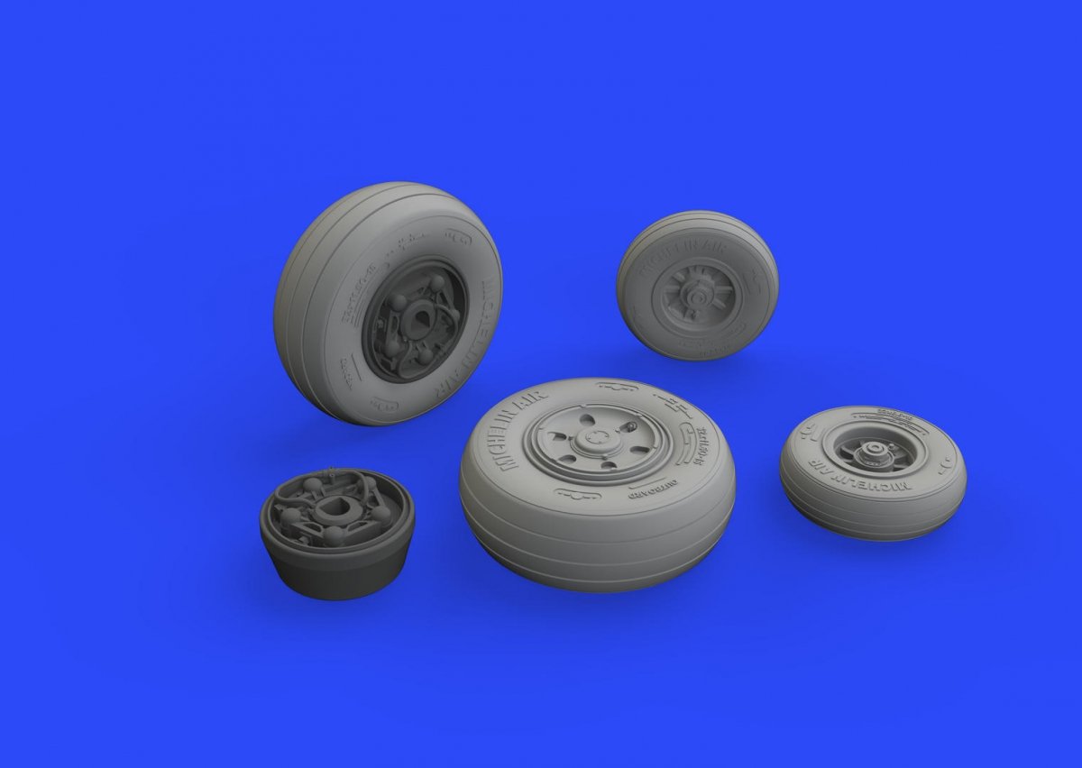 Eduard 632136 F/ A-18E wheels REVELL 1/32 – zdjęcie 3