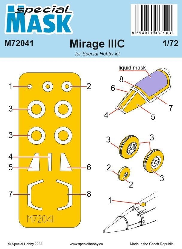 Special Hobby M72041 Mirage IIIC (pour kit Special Hobby) 1/72