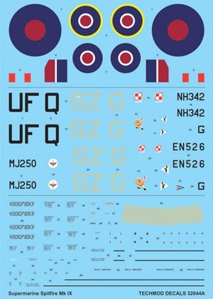 Techmod 32044 - Supermarine Spitfire IX 1/32