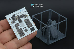 Quinta Studio QDS+32252 F-15C PAD-upgraded 3D-Printed &amp;amp; coloured Interior on decal paper (Tamiya) (Small version) (with 3D-printed resin parts) 1/32 – imagen 2