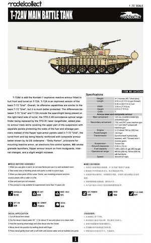 Modelcollect UA72044 Char de combat principal T-72AV (1/72) – image 3
