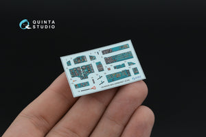 Quinta Studio QD+48558 MiG-25RB/MiG-25RBT 3D-Printed &amp;amp; coloured Interior on decal paper (ICM) (with 3D-printed resin parts) 1/48 – Bild 6