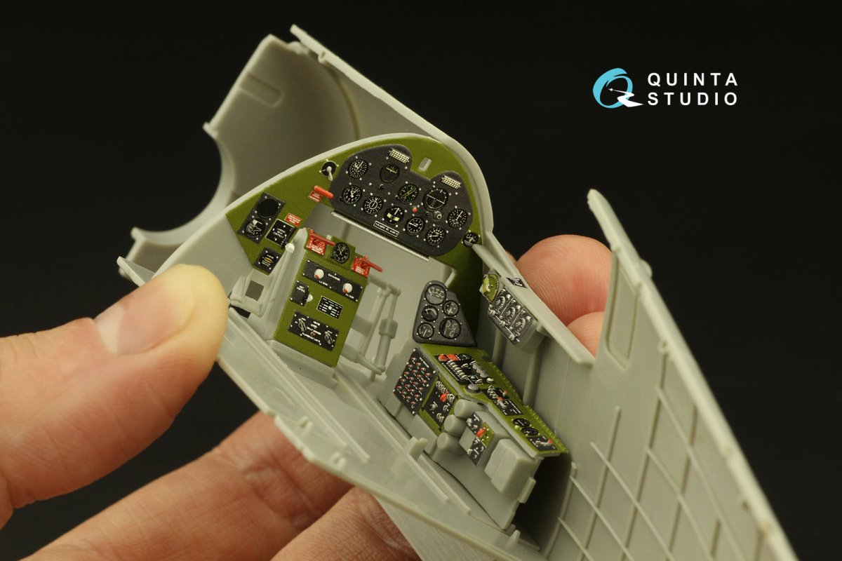 Quinta Studio QD32133 F6F-3 Hellcat 3D-Printed &amp;amp; coloured Interior on decal paper (Trumpeter) 1/32 – Bild 10