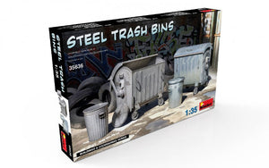 Miniart 35636 POUBELLES EN ACIER 1/35 – image 2