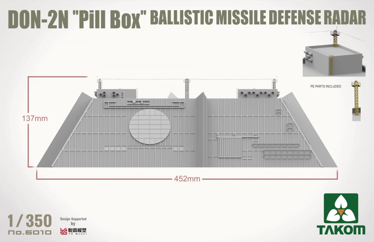 Takom 6010 DON-2N Pill box Ballistic Missile Defence Radar 1/350 – imagen 4