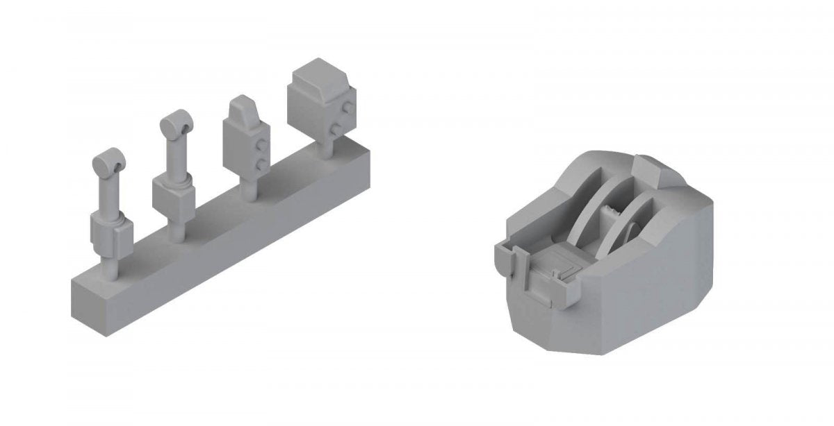 MK1 Design MS-20016 HMS HOOD MAST&amp;amp;RADAR SET 1/200 – imagen 3