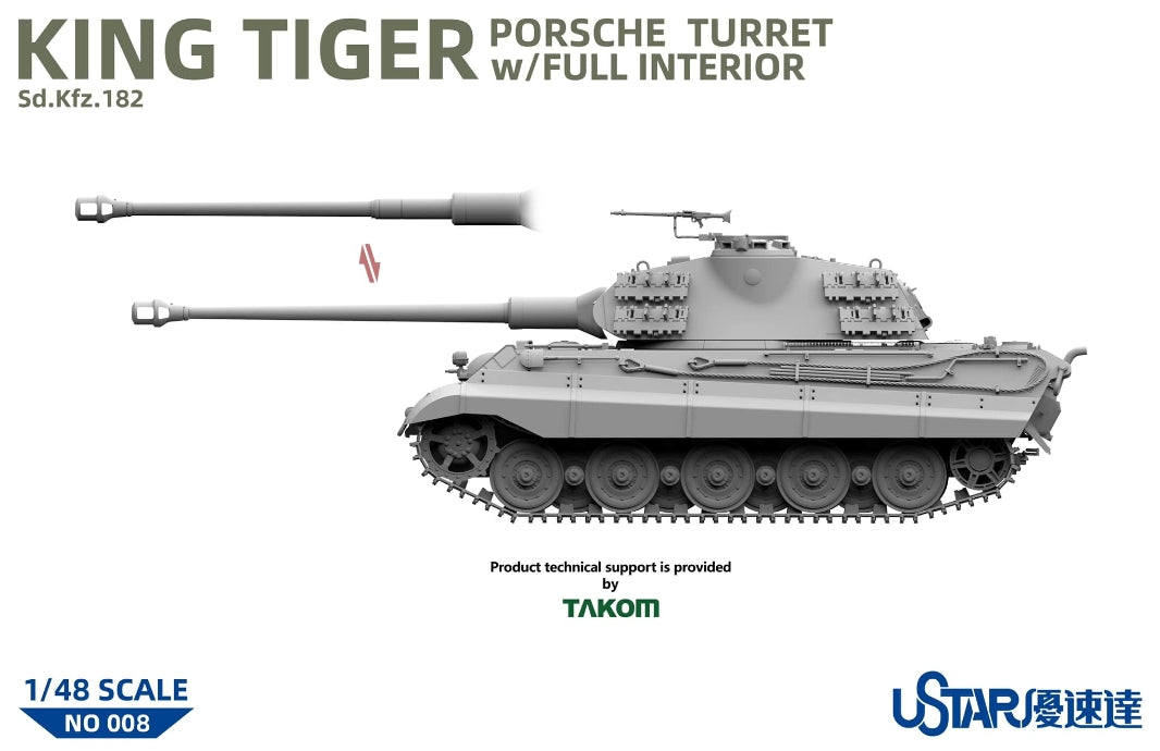 Suyata NO-008 King Tiger Porsche Turret With Full Interior 1/48 – image 4