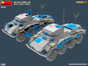 MiniArt 35416 Sd.Kfz.234/2 WITH LUCHS TURRET. INTERIOR KIT 1/35 – zdjęcie 6