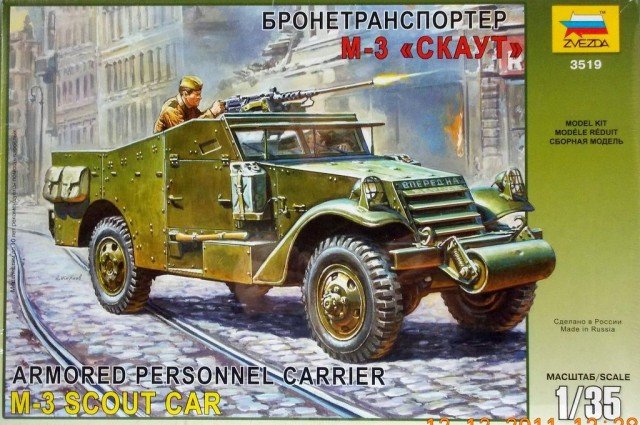Zvezda 3519 M3 Scout armored car 1/35