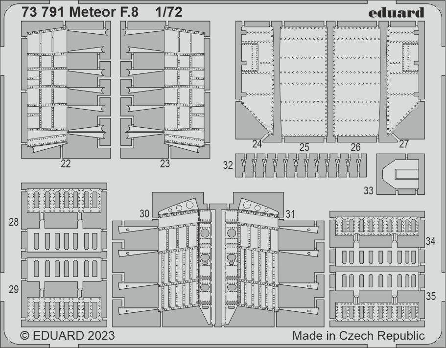 Eduard 73791 Meteor F.8 AIRFIX 1/72 – zdjęcie 2
