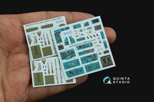 Quinta Studio QD48505 MiG-31BM 3D-Printed &amp;amp; coloured Interior on decal paper (Hobby Boss) 1/48 – imagen 2