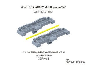 E.T. Model P35-095 WWII U.S.ARMY M4 Sherman T66 Workable Track For ASUKA/DRAGON/TAMIYA/TASCA Kit 1/35