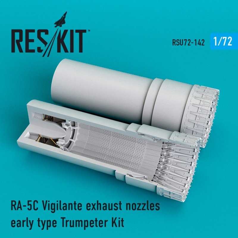 RESKIT RSU72-0142 RA-5C Vigilante, tuyères d'échappement type ancien pour Trumpeter 1/72