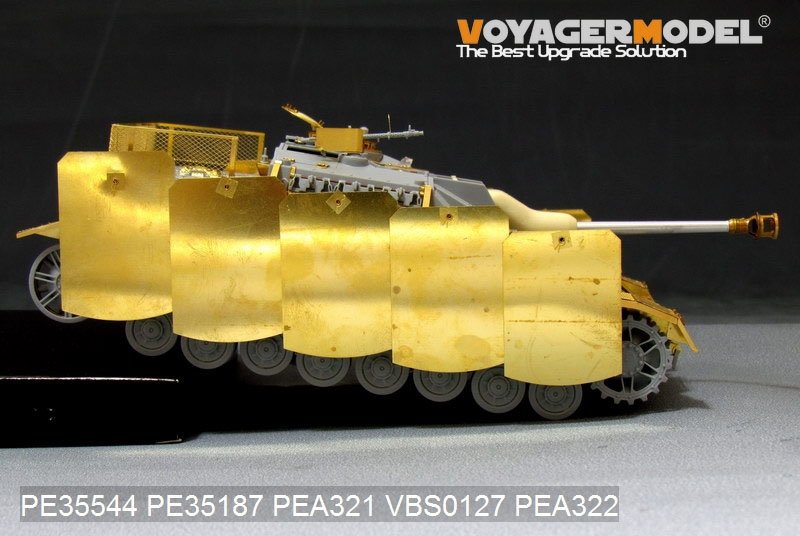 Voyager Model PEA321 WWII German StuG.IV Pivot-Mounting Swinging Type Hull Side Armour Skirts (For DRAGON) 1/35 – immagine 6