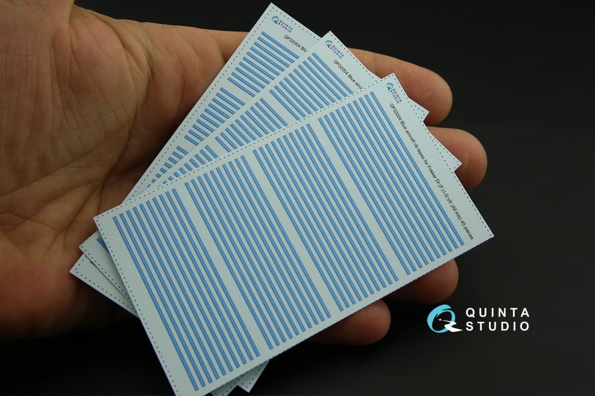 Quinta Studio QP32004 Blue rib tapes Fokker Dr. (F.)I-D.VII (for All kit) 1/32 – imagen 2