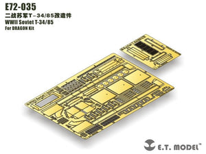 E.T. Model E72-035 WWII Soviet T-34/85 For DRAGON 1/72 – imagen 2