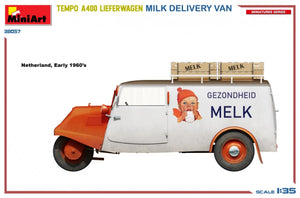 MiniArt 38057 TEMPO A400 LIEFERWAGEN. MILK DELIVERY VAN 1/35 – immagine 8