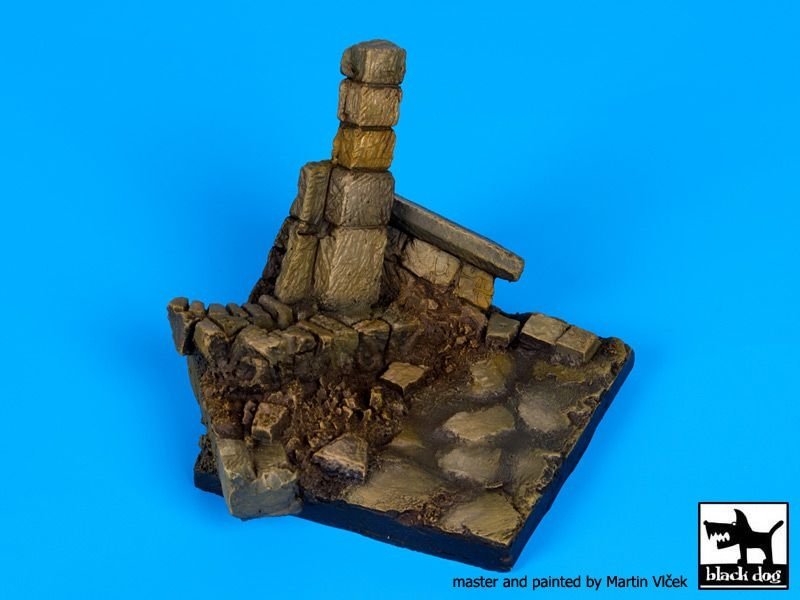 Black Dog D35055 Ruined wall N°2 base 1/35 – imagen 3