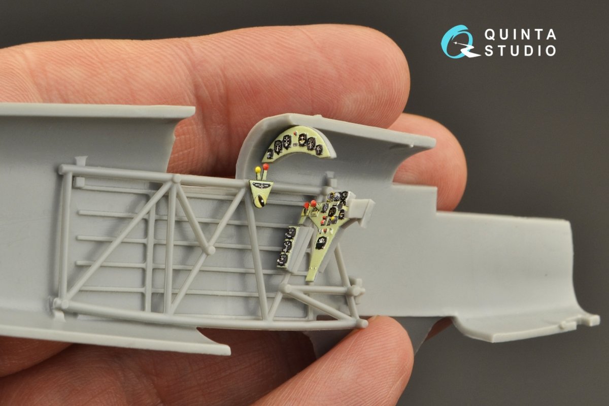 Quinta Studio QD48274 He 51B 3D-Printed &amp;amp; coloured Interior on decal paper (Roden) 1/48 – Bild 9